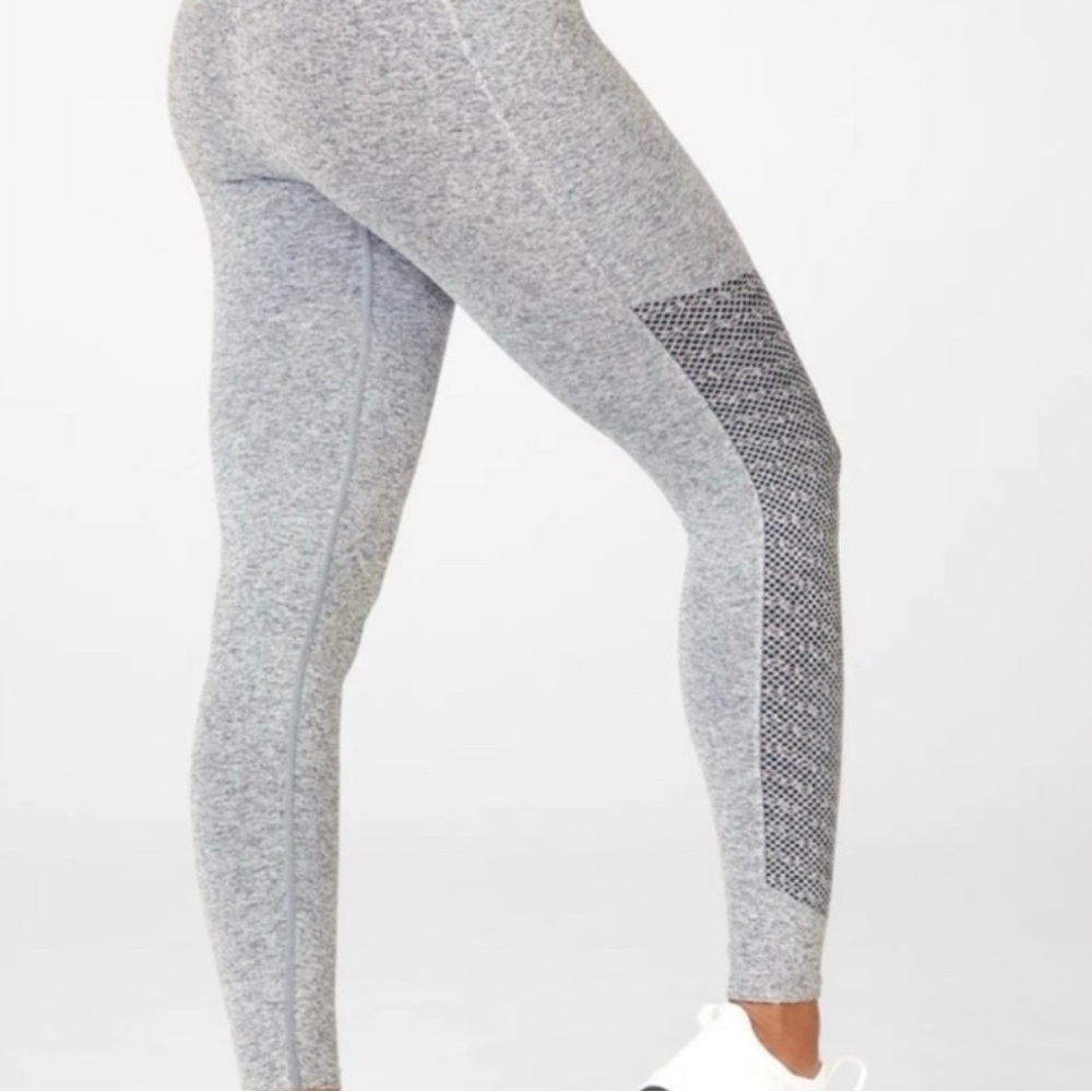 Fabletics Sync Seamless High Waisted Grey Leggins Size XS